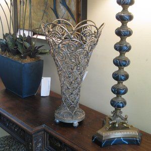 Art Deco Sculptural Vase 21"H